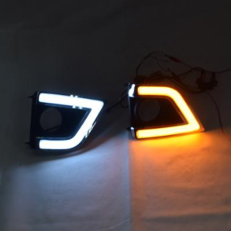 豐田新卡羅拉日行燈 14款新卡羅拉LED日間行車燈 改裝霧燈LED