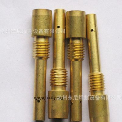 松下內(nèi)絲紫銅KR350A連桿前接頭氣保焊槍導(dǎo)電嘴座二保焊槍