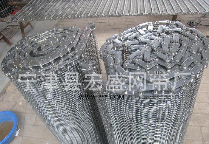 宏盛專業(yè)生產(chǎn)不銹鋼網(wǎng)帶光伏高溫網(wǎng)帶 連桿式網(wǎng)帶 網(wǎng)帶