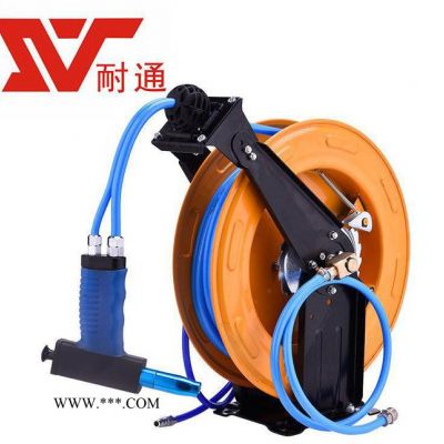 耐通水氣混合雙管鼓槍 混合繞線器卷管器高壓洗車水槍 水氣一體鼓