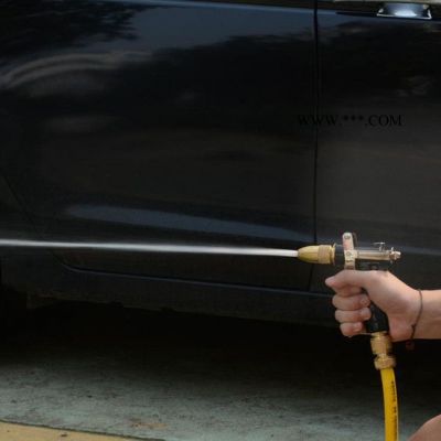 升級款高壓洗車水槍家用全銅奶嘴洗車刷車器噴水槍頭軟管澆花