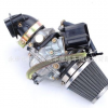 GY6 125-150CC 沙灘車ATV化油器+進氣支管+鋼絲空濾組合套裝 通用