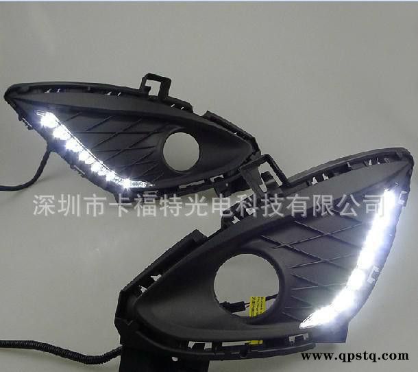 11-13款馬自達5改裝霧燈 馬自達M5專用LED日間行車燈 日行 杠