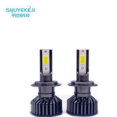 跨境專供 F2汽車大燈 前大燈 led汽車改裝燈泡COB白光led頭燈