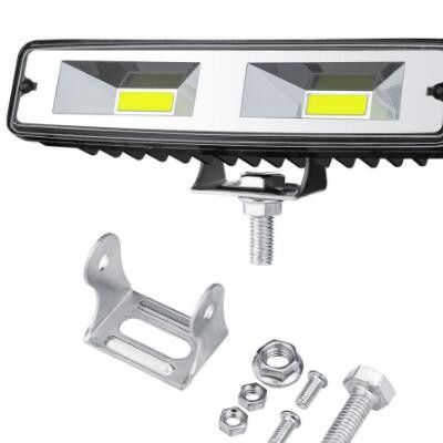 【新款一字型COB工作燈】18W 汽車LED燈 越野車燈 輔助燈摩托車燈