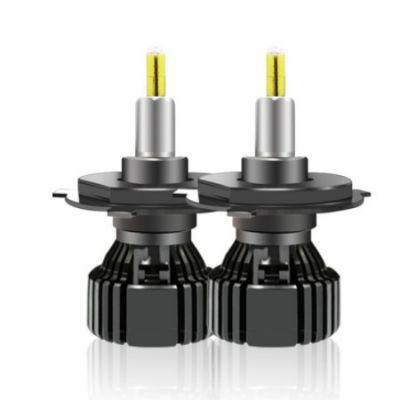 廠家批發H4 LED汽車大燈黑色迷你款 6 8面360度發光LED大燈