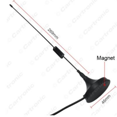 汽車磁鐵底座收音天線 汽車通用AM/FM收音機天線 車載天線